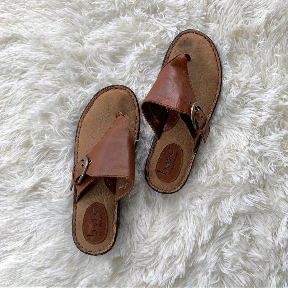 b.ø.c — Brown Leather Sandals